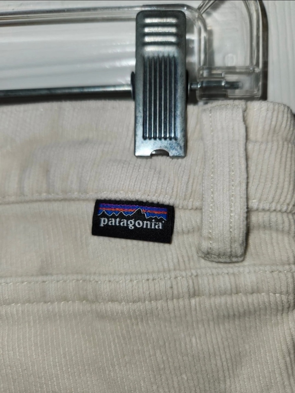 Patagonia Fitted Corduroy Pants Cream Beige Ivory STY55055 Women's 27 - Picture 4 of 5